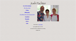 Desktop Screenshot of joshpachter.com