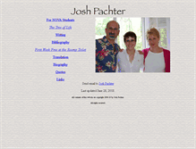 Tablet Screenshot of joshpachter.com